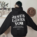 Jesus Loves You Hoodie | Women's Faith Pullover, Jesus Is King Sweatshirt