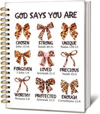 Bible Journal for Women, Christian Prayer Journal Notebook, Gift for Teen Girls, Bible Study Supplies, Coquette Preppy Pink Aesthetic