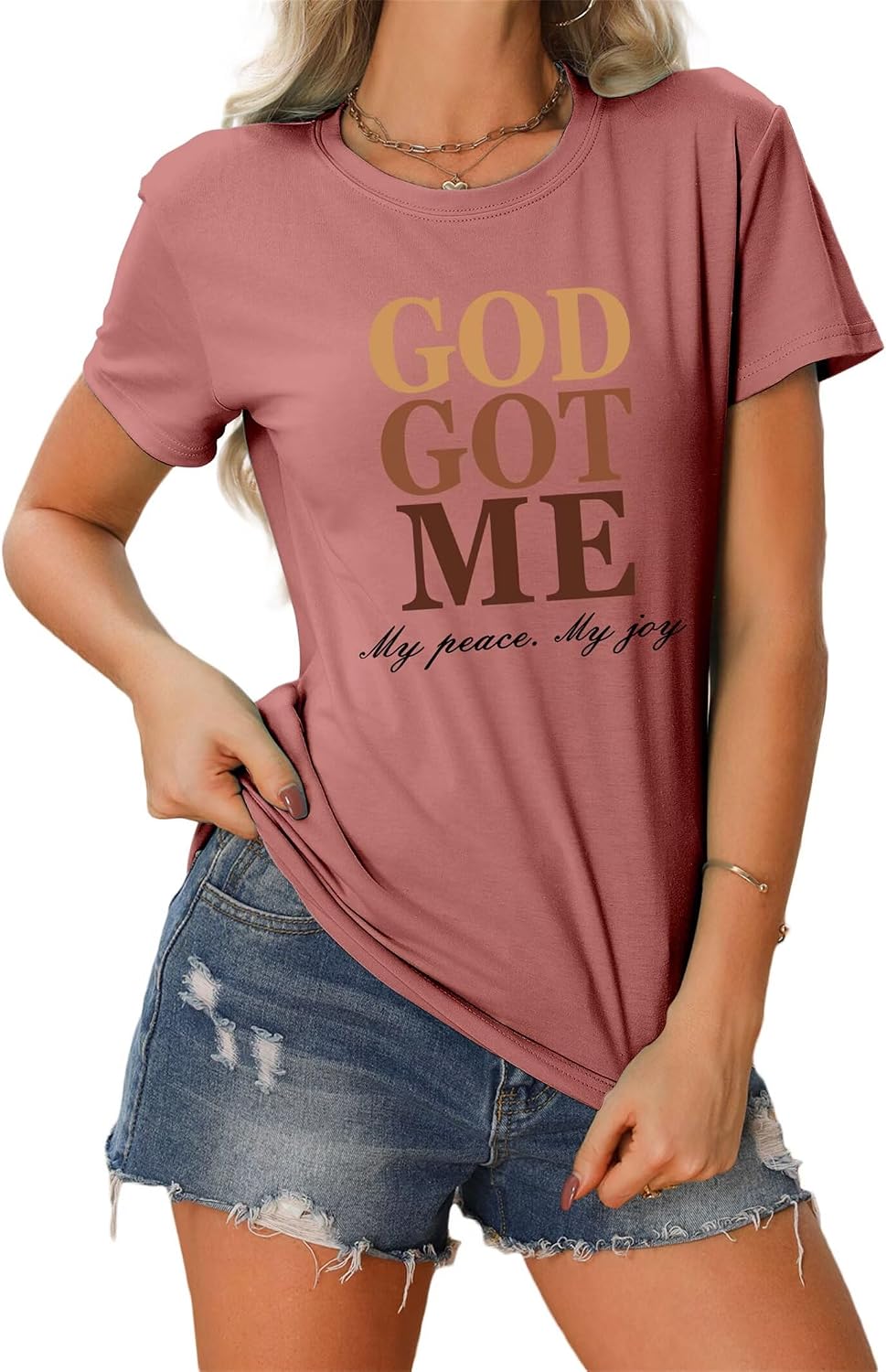 God Got Me - Christian Faith T-Shirt for Women