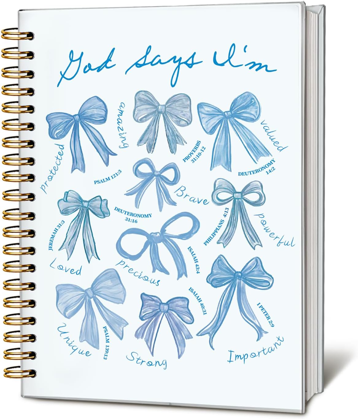 Bible Journal for Women, Christian Prayer Journal Notebook, Gift for Teen Girls, Bible Study Supplies, Coquette Preppy Pink Aesthetic