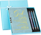 Christian Gifts for Women, Prayer Journal and Pen Gift Set with Gift Box, Scripture Notebook, Faith Gift for Graduation, Church, Sunday School
