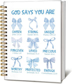 Bible Journal for Women, Christian Prayer Journal Notebook, Gift for Teen Girls, Bible Study Supplies, Coquette Preppy Pink Aesthetic
