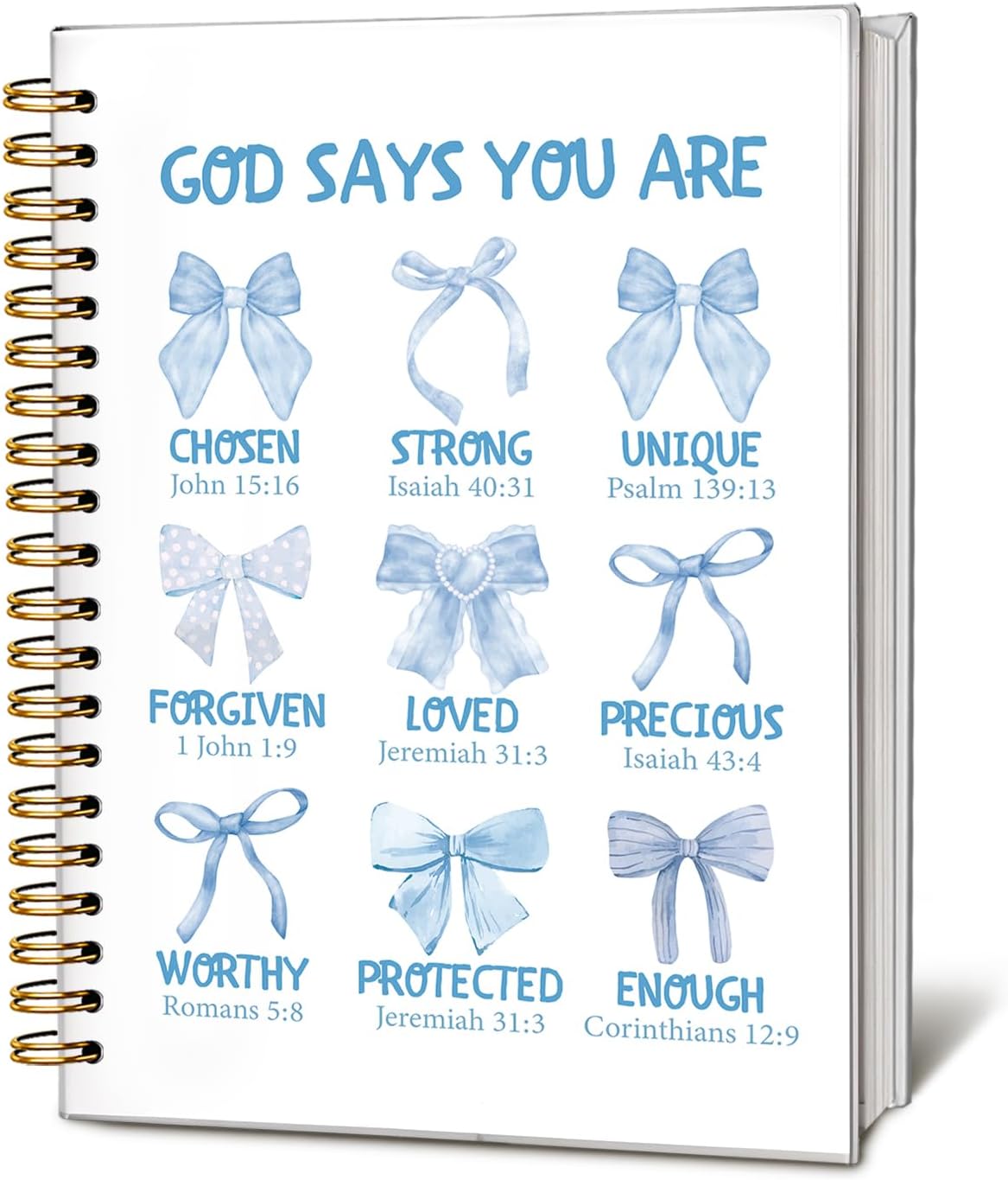 Bible Journal for Women, Christian Prayer Journal Notebook, Gift for Teen Girls, Bible Study Supplies, Coquette Preppy Pink Aesthetic