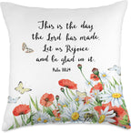 Floral Poppy Throw Pillow