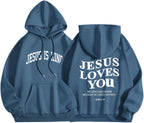 Jesus Loves You Hoodie | Women's Faith Pullover, Jesus Is King Sweatshirt