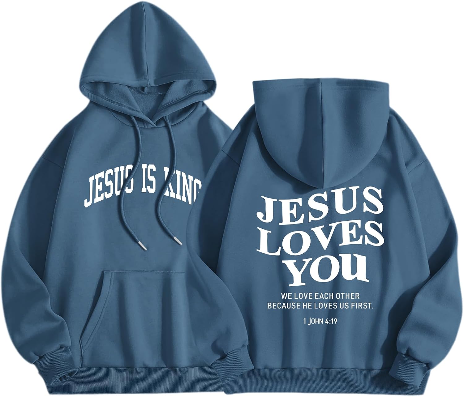 Jesus Loves You Hoodie | Women's Faith Pullover, Jesus Is King Sweatshirt