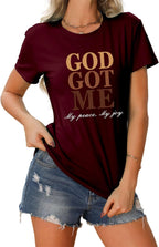 God Got Me - Christian Faith T-Shirt for Women