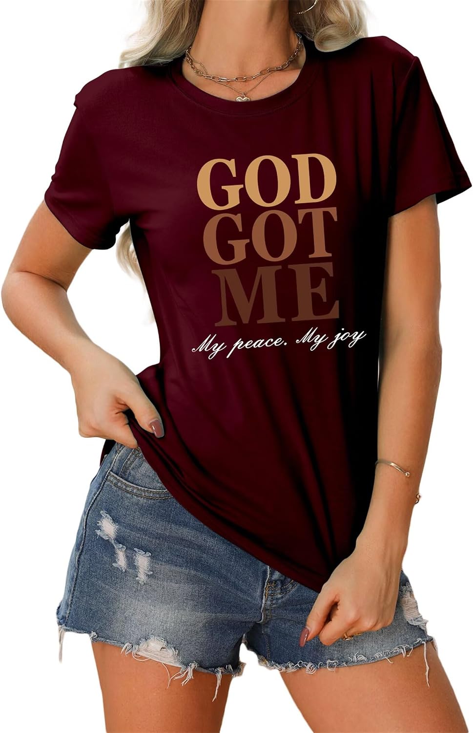 God Got Me - Christian Faith T-Shirt for Women