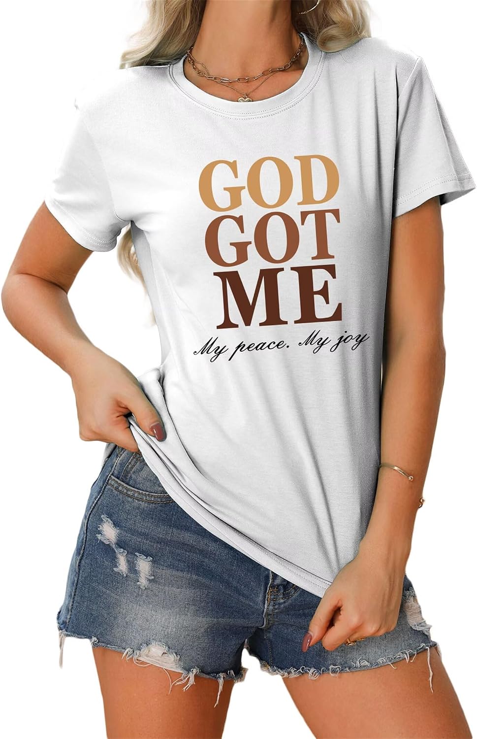 God Got Me - Christian Faith T-Shirt for Women