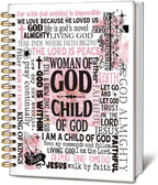 Bible Journal for Women, Christian Prayer Journal Notebook, Gift for Teen Girls, Bible Study Supplies, Coquette Preppy Pink Aesthetic