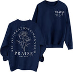 Living Proof of a Loving God Sweatshirt – Women's Christian Bible Verse Pullover