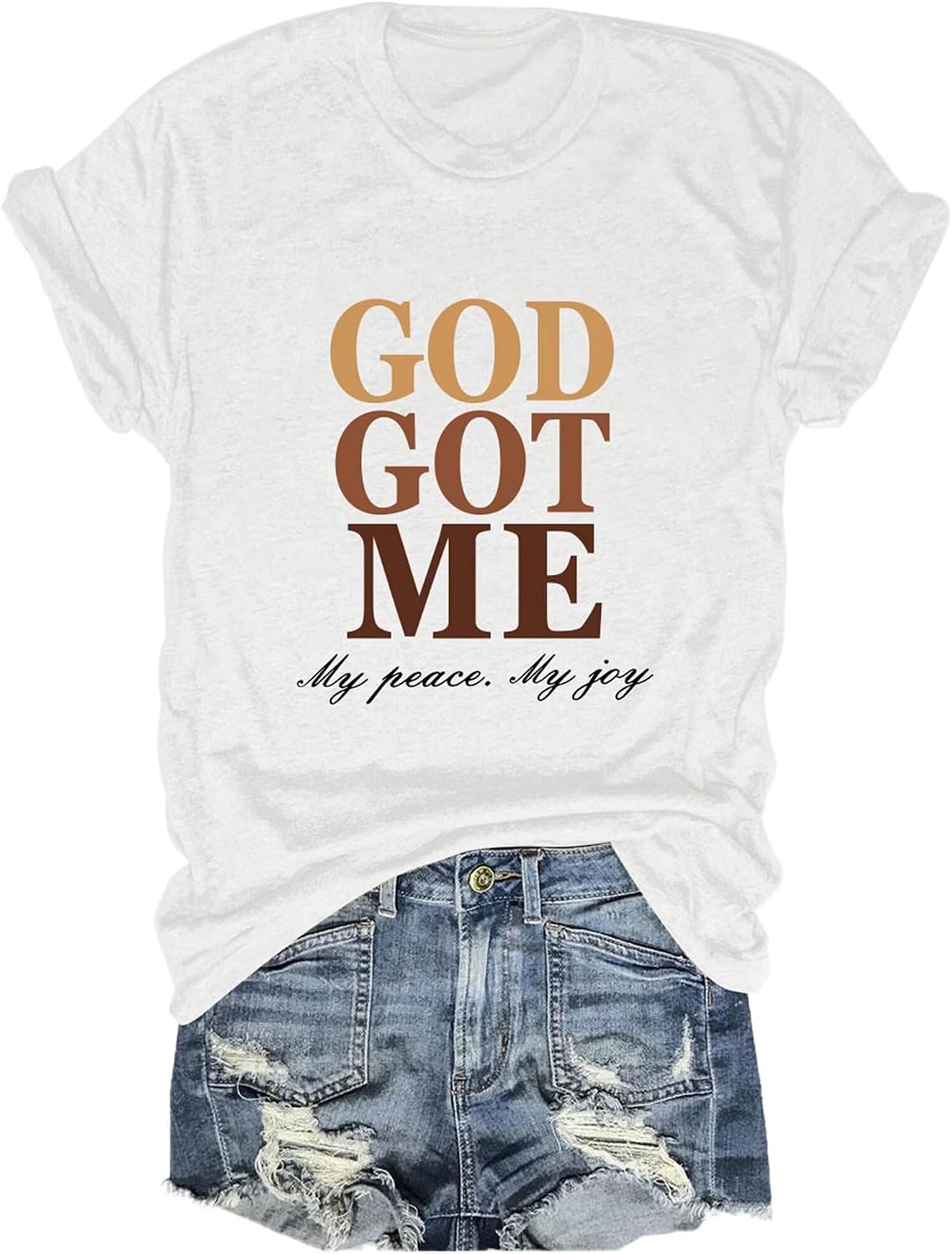 God Got Me - Christian Faith T-Shirt for Women