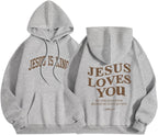 Jesus Loves You Hoodie | Women's Faith Pullover, Jesus Is King Sweatshirt