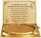 God Is Within Her" Christian Bracelet for Women – Bible Verse Cross & Butterfly Charm, Stainless Steel Faith Gift