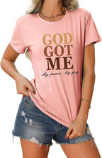 God Got Me - Christian Faith T-Shirt for Women