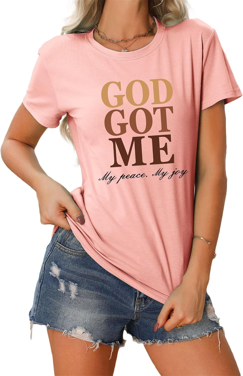 God Got Me - Christian Faith T-Shirt for Women