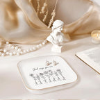 God Says You Are" Ceramic Ring Dish – Floral Bible Verse Jewelry Tray, Faith Gift for Her & Teen Girls