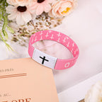 Daily Bible Verse WWJD Bracelet, Christian Faith Wristband for Women and Men, Jesus Gift Bracelet