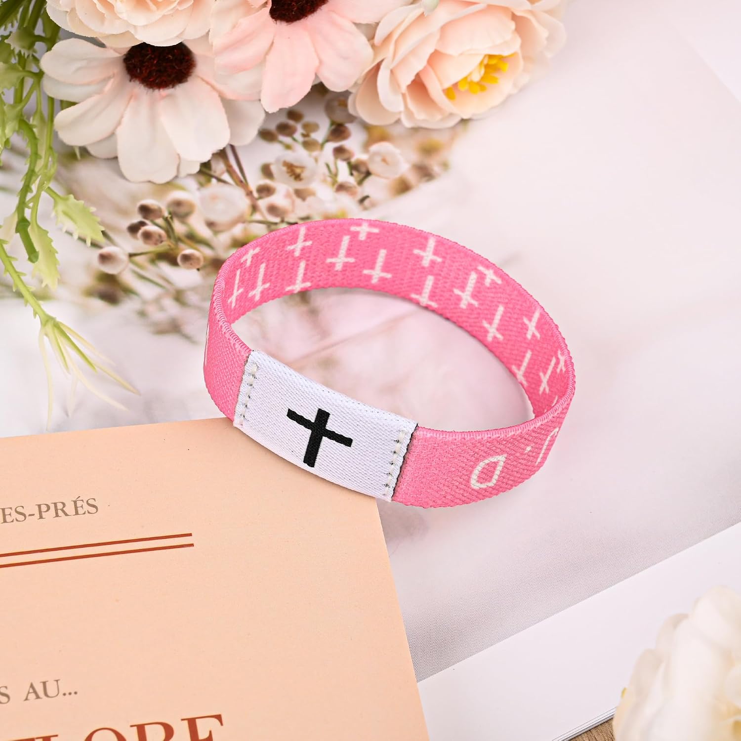 Daily Bible Verse WWJD Bracelet, Christian Faith Wristband for Women and Men, Jesus Gift Bracelet