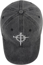 Cross Nail Embroidered Hat - Christian Faith Baseball Cap for Men and Women