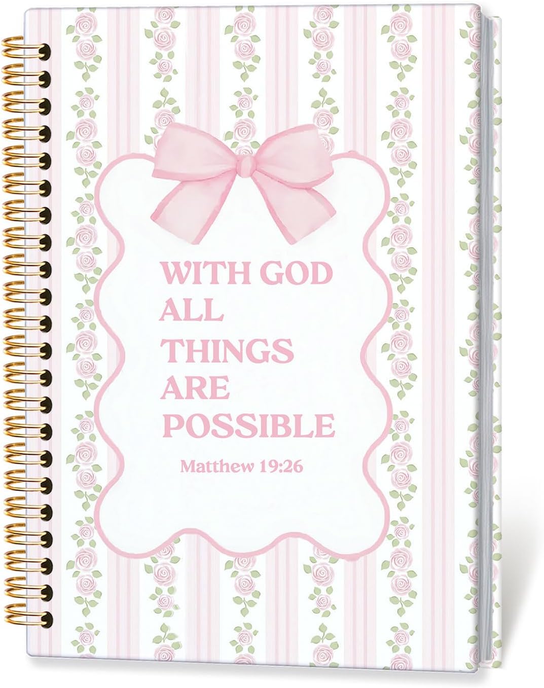 Christian Bible Journal Notebook for Women, Faith Note Taking, Prayer & Devotion Gift