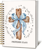 Bible Journal for Women, Christian Prayer Journal Notebook, Gift for Teen Girls, Bible Study Supplies, Coquette Preppy Pink Aesthetic