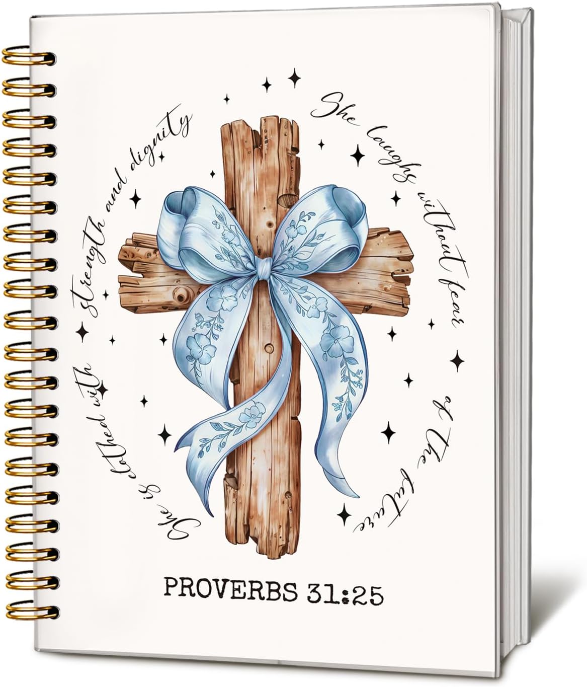 Bible Journal for Women, Christian Prayer Journal Notebook, Gift for Teen Girls, Bible Study Supplies, Coquette Preppy Pink Aesthetic
