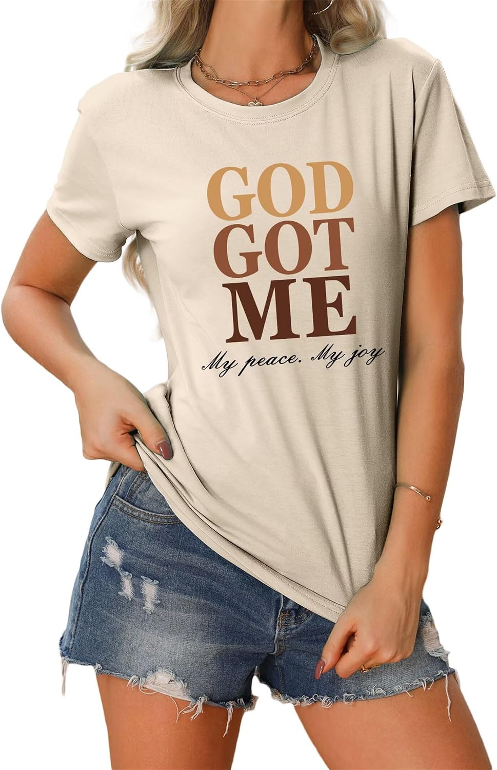 God Got Me - Christian Faith T-Shirt for Women