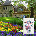 Religious Easter Garden Flag 12X18 Double Sided Easter Cross Garden Flag, Floral Faith Yard Flag 12x18 Double Sided