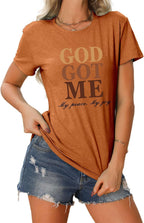 God Got Me - Christian Faith T-Shirt for Women
