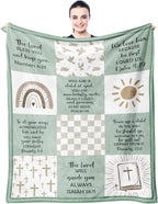 Man of God" Blanket 60"×50" – Christian Bible Verse Throw, Faith Gift for Men, Dad, Husband & Him