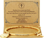 God Is Within Her" Christian Bracelet for Women – Bible Verse Cross & Butterfly Charm, Stainless Steel Faith Gift