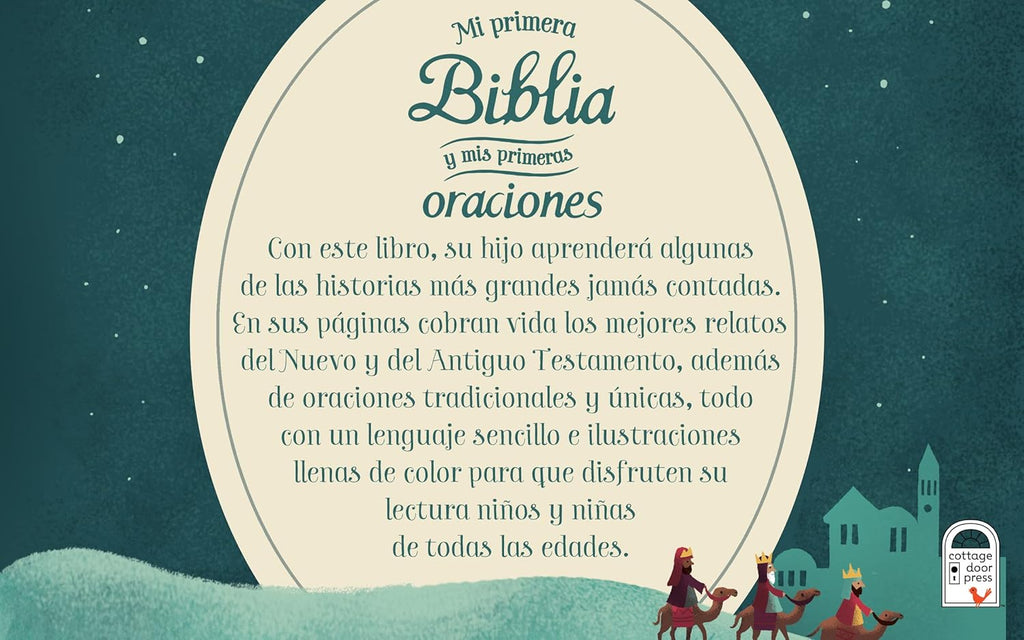 Mi Primera Biblia y Mis Primeras Oraciones – Libro Cristiano para Niños 3-8 / Spanish Children's Bible Storybook