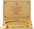 God Is Within Her" Christian Bracelet for Women – Bible Verse Cross & Butterfly Charm, Stainless Steel Faith Gift