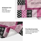 Spanish Christian Throw Blanket for Women 50"×60" – Regalo Cristiano "Todo lo Puedo en Cristo" for Mom & Her