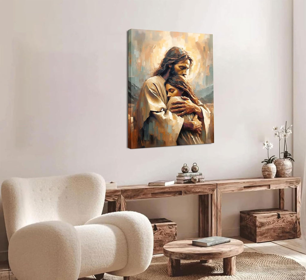 Jesus Embracing Woman - Safe Haven