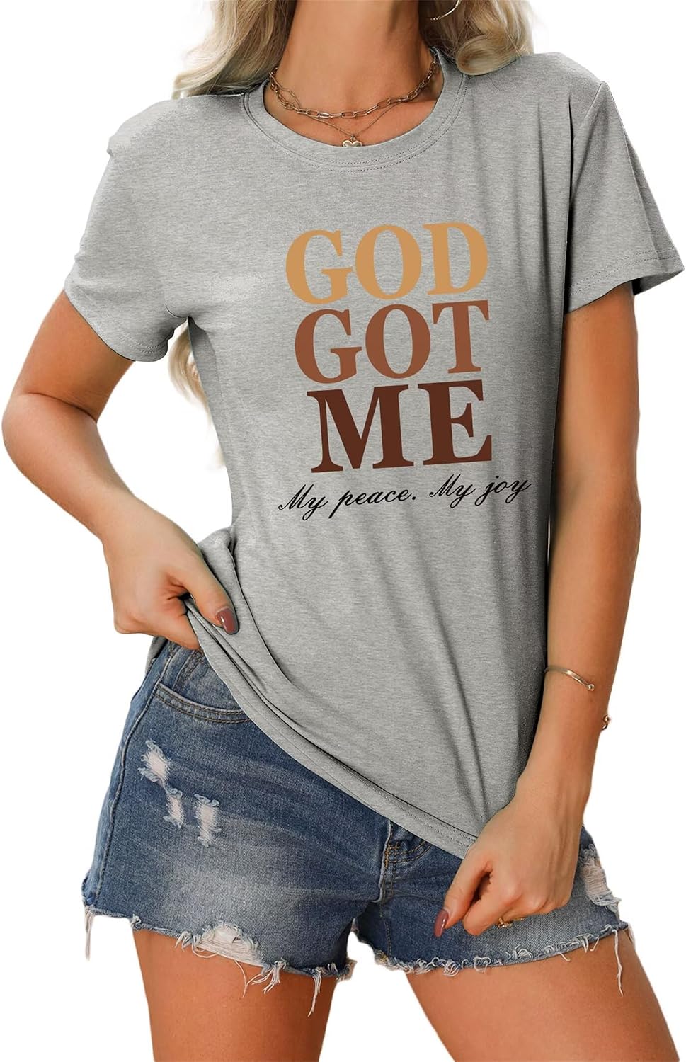 God Got Me - Christian Faith T-Shirt for Women