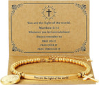 God Is Within Her" Christian Bracelet for Women – Bible Verse Cross & Butterfly Charm, Stainless Steel Faith Gift