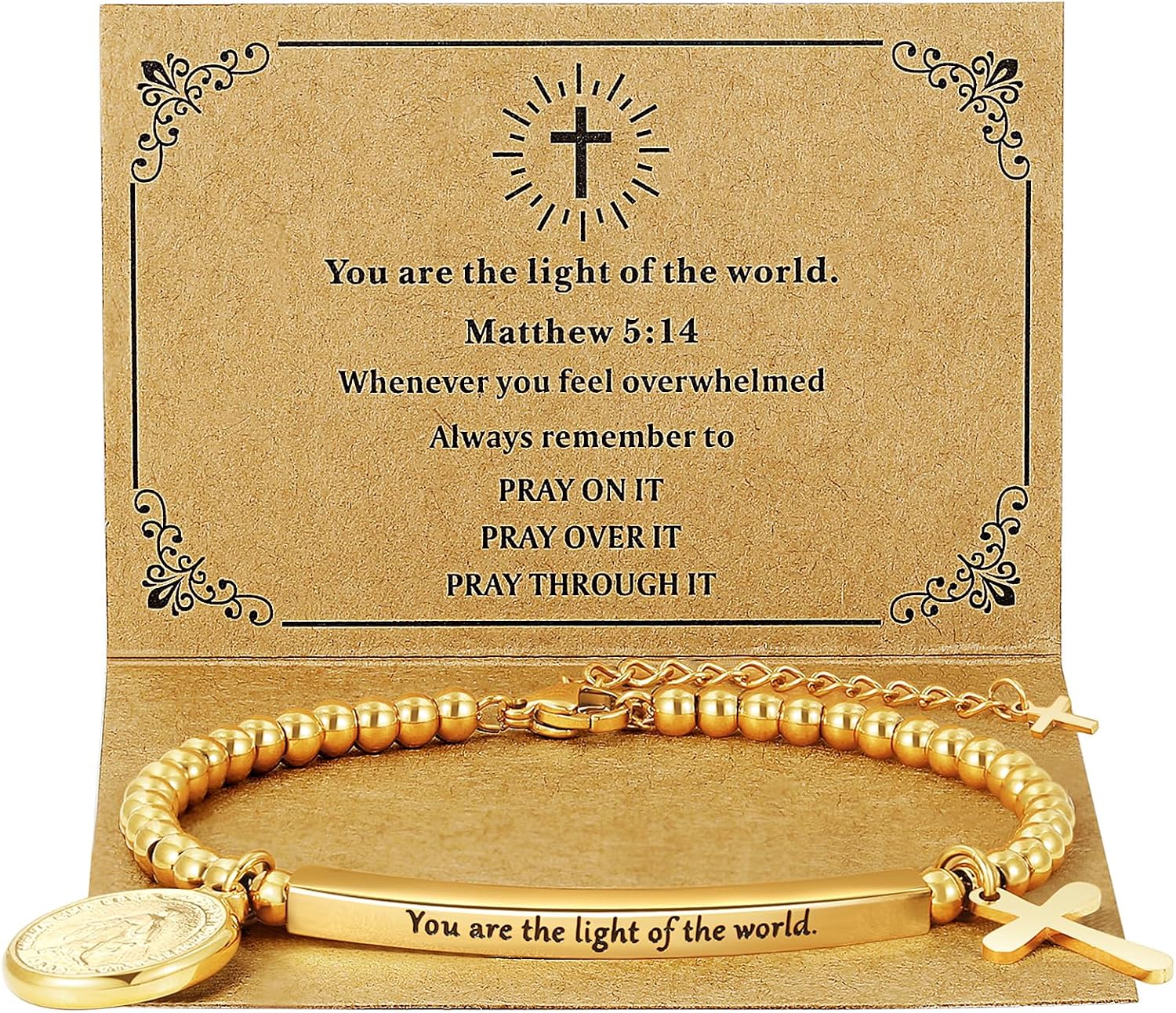 God Is Within Her" Christian Bracelet for Women – Bible Verse Cross & Butterfly Charm, Stainless Steel Faith Gift