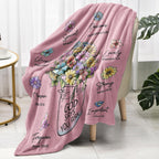 God Says You Are" Christian Blanket for Women – Floral Bible Verse Throw 60"×50", Faith Gift for Her