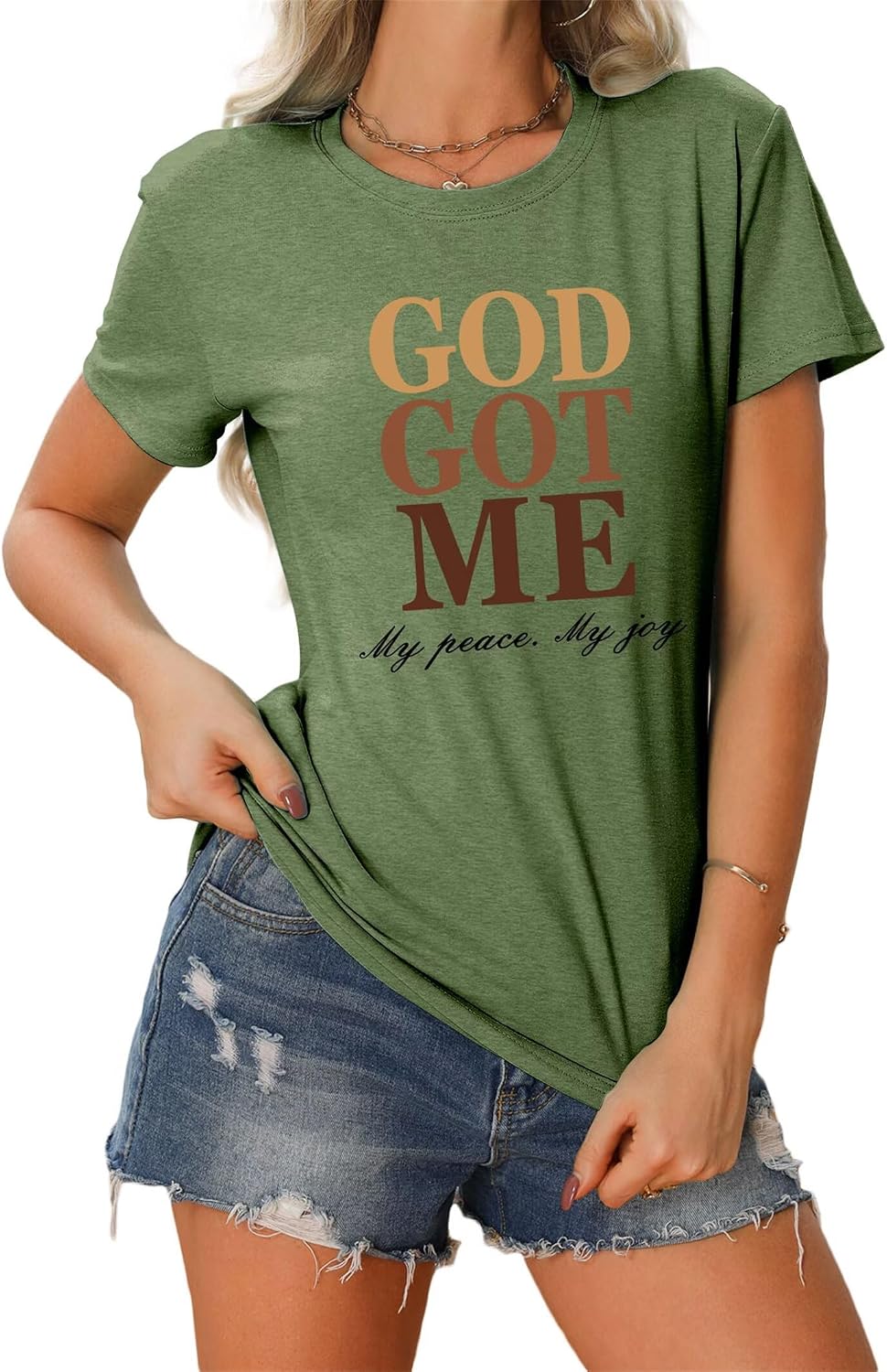 God Got Me - Christian Faith T-Shirt for Women