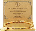 God Is Within Her" Christian Bracelet for Women – Bible Verse Cross & Butterfly Charm, Stainless Steel Faith Gift