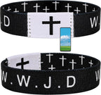 Daily Bible Verse WWJD Bracelet, Christian Faith Wristband for Women and Men, Jesus Gift Bracelet