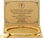 God Is Within Her" Christian Bracelet for Women – Bible Verse Cross & Butterfly Charm, Stainless Steel Faith Gift