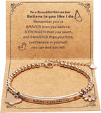 God Is Within Her" Christian Bracelet for Women – Bible Verse Cross & Butterfly Charm, Stainless Steel Faith Gift
