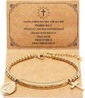 God Is Within Her" Christian Bracelet for Women – Bible Verse Cross & Butterfly Charm, Stainless Steel Faith Gift