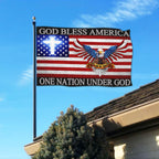 One Nation Under God - Patriotic Christian Flag (3x5 ft)
