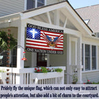One Nation Under God - Patriotic Christian Flag (3x5 ft)