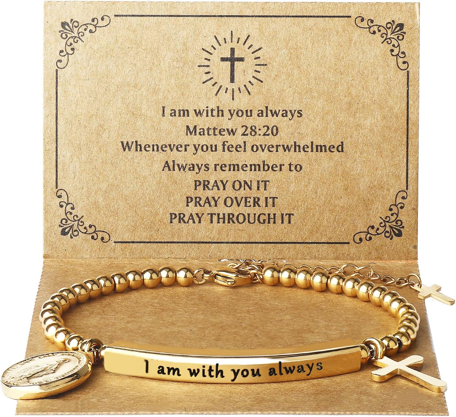 God Is Within Her" Christian Bracelet for Women – Bible Verse Cross & Butterfly Charm, Stainless Steel Faith Gift
