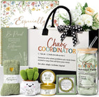 Christian Gift Basket for Women – Canvas Tote, Glass Cup, Candle, Socks & More Faith Gift Set for Her